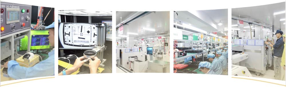 Manufacturing facility with quality control stations